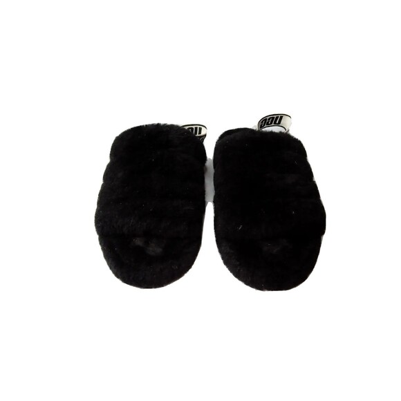 UGG Fluff Yeah Slide Black Sandals Women's Size 8 Shoes Black - Picture 4 of 11